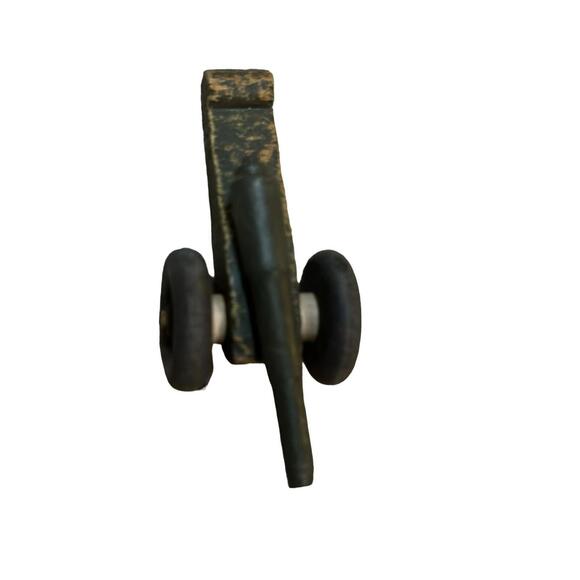 Vintage Wood Toy Field Military Artillery Cannon Collectible - Picture 4 of 7